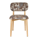 Hospitality furniture - Brown Printed Dining Chairs (2) - www.oroatrade.com