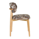 Hospitality furniture - Brown Printed Dining Chairs (2) - www.oroatrade.com