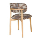 Hospitality furniture - Brown Printed Dining Chairs (2) - www.oroatrade.com