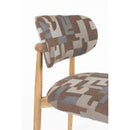 Hospitality furniture - Brown Printed Dining Chairs (2) - www.oroatrade.com