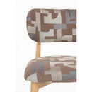 Hospitality furniture - Brown Printed Dining Chairs (2) - www.oroatrade.com