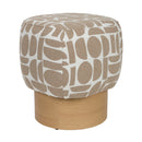 Patterned Fabric Stool | DF Cyril