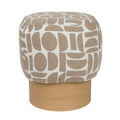 Patterned Fabric Stool | DF Cyril