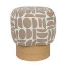 Patterned Fabric Stool | DF Cyril