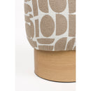 Patterned Fabric Stool | DF Cyril