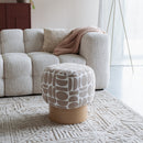 Patterned Fabric Stool | DF Cyril