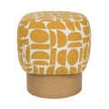 Patterned Fabric Stool | DF Cyril