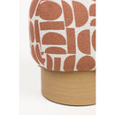 Patterned Fabric Stool | DF Cyril