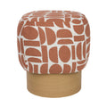 Patterned Fabric Stool | DF Cyril