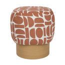 Patterned Fabric Stool | DF Cyril
