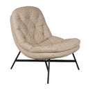 Hospitality furniture - Beige Tufted Lounge Chair - www.oroatrade.com
