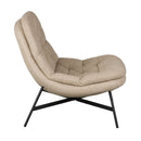 Hospitality furniture - Beige Tufted Lounge Chair - www.oroatrade.com