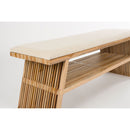 Contract furniture - Cotton Seat Teak Bench - www.oroatrade.com