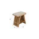 Hospitality furniture - A-Shaped Base Teak Stool - www.oroatrade.com