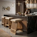 Hospitality furniture - A-Shaped Base Teak Stool - www.oroatrade.com
