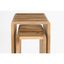 Hospitality furniture - Slatted Teak Plant Stand Set (2) - www.oroatrade.com