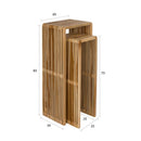 Hospitality furniture - Slatted Teak Plant Stand Set (2) - www.oroatrade.com