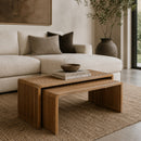 Contract furniture - Slatted Teak Nesting Coffee Tables (2) - www.oroatrade.com