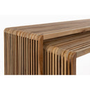 Contract furniture - Slatted Teak Nesting Coffee Tables (2) - www.oroatrade.com