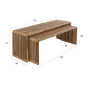 Contract furniture - Slatted Teak Nesting Coffee Tables (2) - www.oroatrade.com