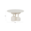 Beige Wooden Modern Side Table | DF Dec