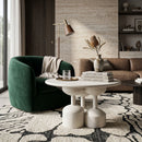 Beige Wooden Modern Side Table | DF Dec