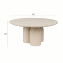 Contract furniture - Beige Round Coffee Table - www.oroatrade.com