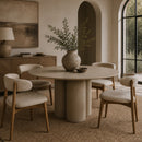 Contract furniture - Beige Round Dining Table - www.oroatrade.com