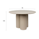 Contract furniture - Beige Round Dining Table - www.oroatrade.com