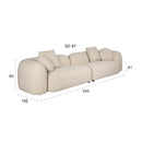 Contract furniture - Beige 4-Seater Sectional Sofa - www.oroatrade.com