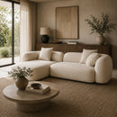 Beige Sofa with Chaise Lounge | DF Perry