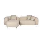 Beige Sofa with Chaise Lounge | DF Perry