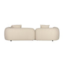 Beige Sofa with Chaise Lounge | DF Perry