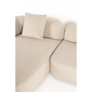 Beige Sofa with Chaise Lounge | DF Perry