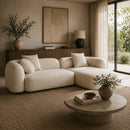 Beige Sofa with Chaise Lounge | DF Perry