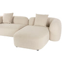 Beige Sofa with Chaise Lounge | DF Perry