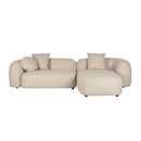 Beige Sofa with Chaise Lounge | DF Perry