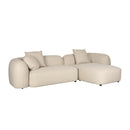 Beige Sofa with Chaise Lounge | DF Perry