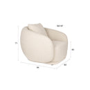 Hospitality furniture - Beige Chunky Lounge Chair - www.oroatrade.com