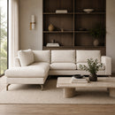 Hospitality furniture - Beige Fabric Corner Sofa - www.oroatrade.com