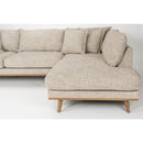 Hospitality furniture - Brown Fabric Sectional Sofa - www.oroatrade.com