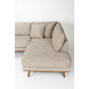 Hospitality furniture - Brown Fabric Sectional Sofa - www.oroatrade.com