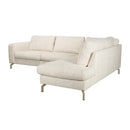 Hospitality furniture - Beige Fabric Corner Sofa - www.oroatrade.com