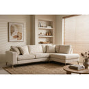 Hospitality furniture - Beige Fabric Corner Sofa - www.oroatrade.com