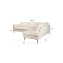 Hospitality furniture - Beige Fabric Corner Sofa - www.oroatrade.com