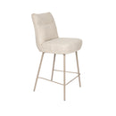 Upholstered High-Back Counter Stools (2) | DF Jacques