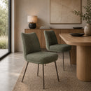 Upholstered High-Back Dining Chairs (2) | DF Jacques