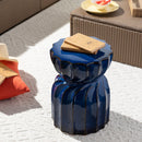 Modern European furniture - Twisted Hourglass Ceramic Garden Stool - www.oroatrade.com