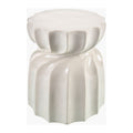 Modern European furniture - Twisted Hourglass Ceramic Garden Stool - www.oroatrade.com