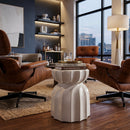 Modern European furniture - Twisted Hourglass Ceramic Garden Stool - www.oroatrade.com